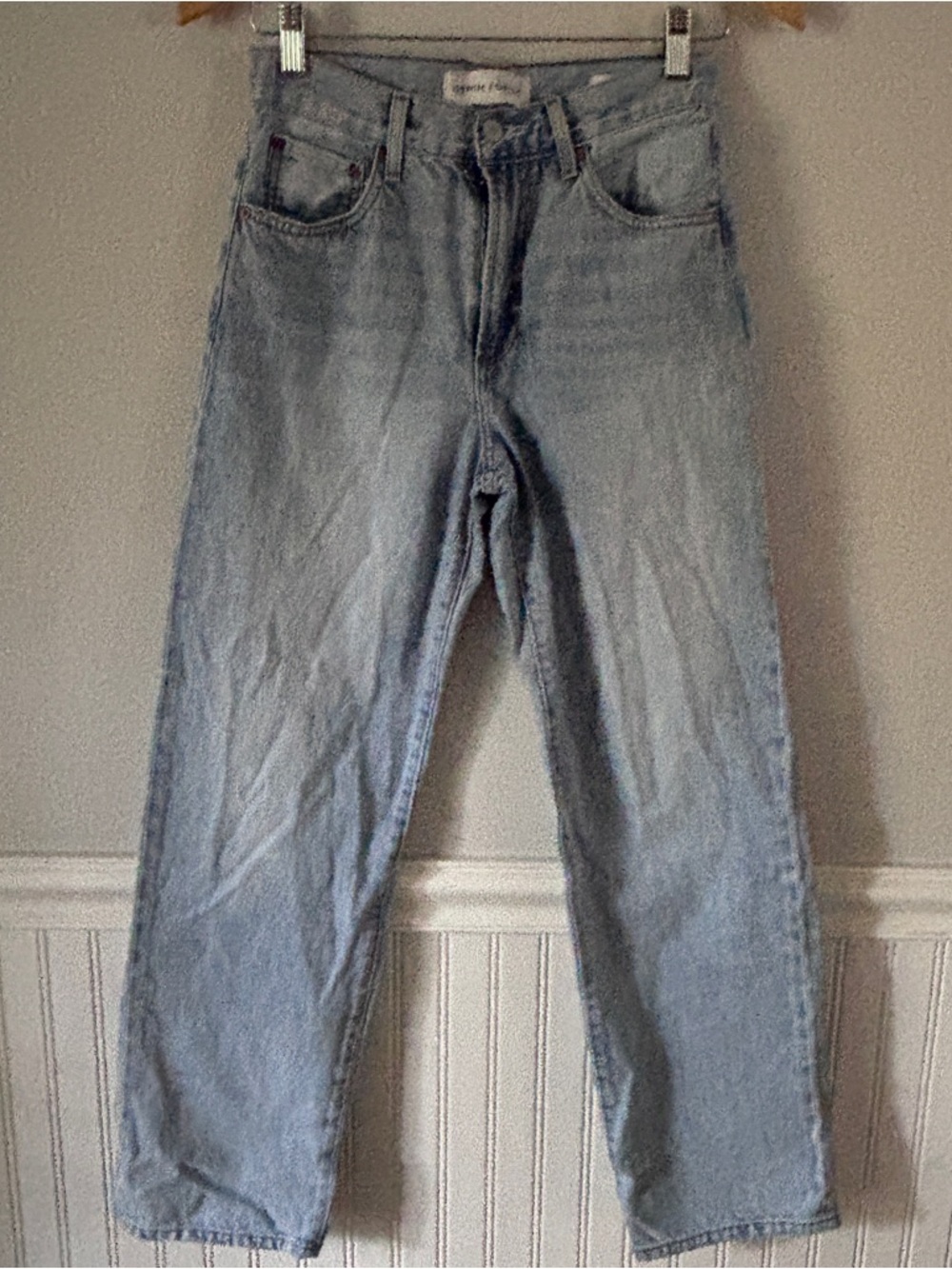 Aritzia Denim Forum 90’s Marlo Hi Rise Baggy Light Wash Jeans